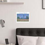 Giverny Poppy | Titled | Satin Poster