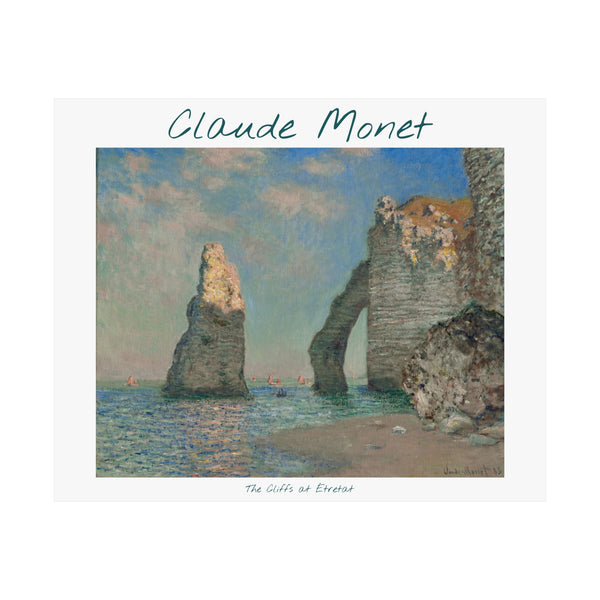 Étretat Cliffs | Titled | Satin Poster