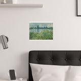 Banks of the Seine | Satin Poster