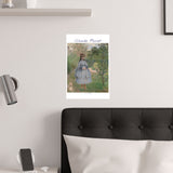 Girl with Dog | Titled | Satin Poster