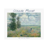 Argenteuil Poppy | Titled | Satin Poster