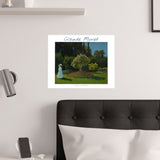 Lady in the Garden | Titled | Satin Poster