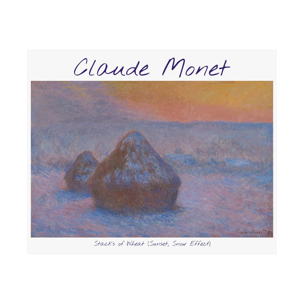 Snow Stacks | Titled | Satin Poster