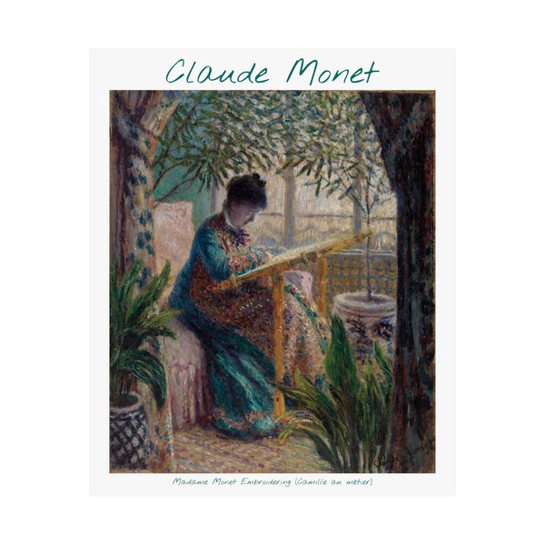 Embroidering | Titled | Satin Poster