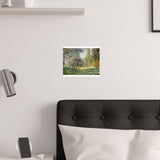 Landscape Monceau | Satin Poster