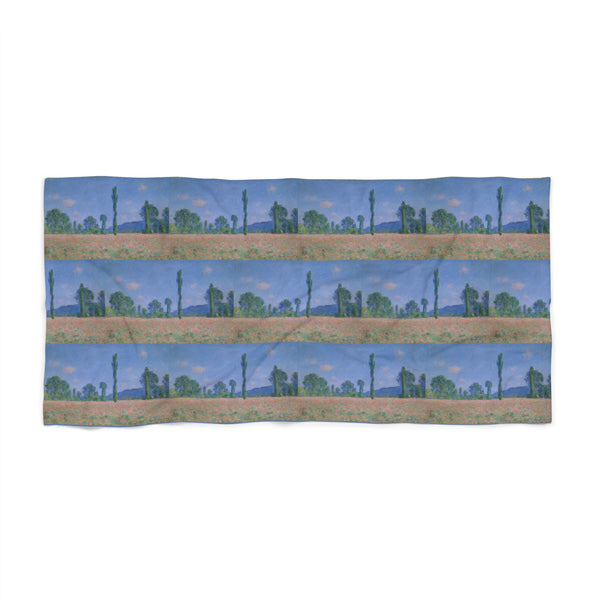 Giverny Poppy | Beach Towel