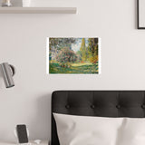 Landscape Monceau | Satin Poster
