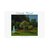 Lady in the Garden | Titled | Satin Poster