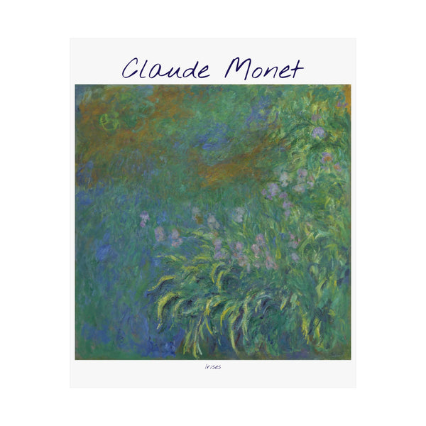 Irises | Titled | Satin Poster