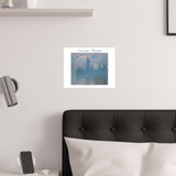 London | Titled | Satin Poster