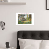 Landscape Monceau | Titled | Satin Poster