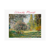 Landscape Monceau | Titled | Satin Poster