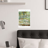 Water Lily Bridge | Titled | Satin Poster