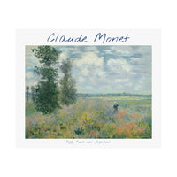 Argenteuil Poppy | Titled | Satin Poster
