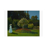 Lady in the Garden | Satin Poster