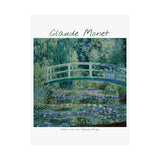 Lilies and Bridge | Titled | Satin Poster