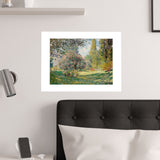 Landscape Monceau | Satin Poster