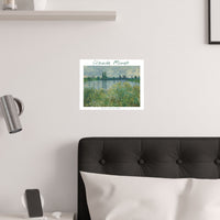 Banks of the Seine | Titled | Satin Poster