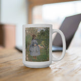 Girl with Dog | Mug