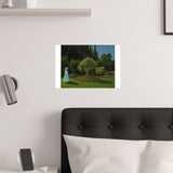 Lady in the Garden | Satin Poster