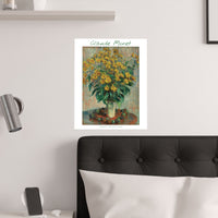 Artichoke Flowers | Titled | Satin Poster
