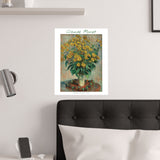 Artichoke Flowers | Titled | Satin Poster