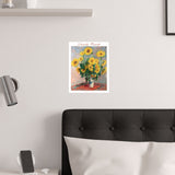 Sunflowers | Titled | Satin Poster