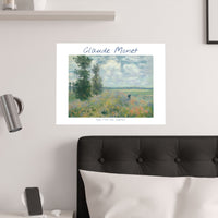 Argenteuil Poppy | Titled | Satin Poster