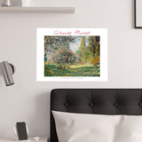 Landscape Monceau | Titled | Satin Poster