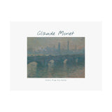 Gray Bridge | Titled | Satin Poster