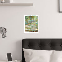 Water Lily Bridge | Titled | Satin Poster