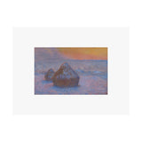 Snow Stacks | Satin Poster