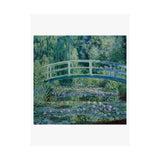 Lilies and Bridge | Satin Poster