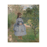 Girl with Dog | Satin Poster