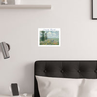 Argenteuil Poppy | Titled | Satin Poster