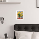 Sunflowers | Titled | Satin Poster
