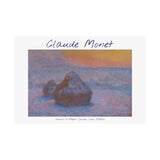 Snow Stacks | Titled | Satin Poster