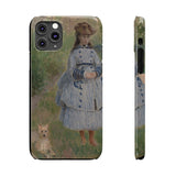 Girl with Dog | iPhone Case | slim