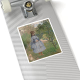 Girl with Dog | Sticker