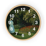 Lady in the Garden | Clock