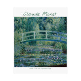 Lilies and Bridge | Titled | Satin Poster