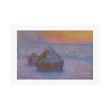 Snow Stacks | Satin Poster