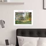 Landscape Monceau | Titled | Satin Poster