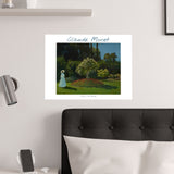 Lady in the Garden | Titled | Satin Poster