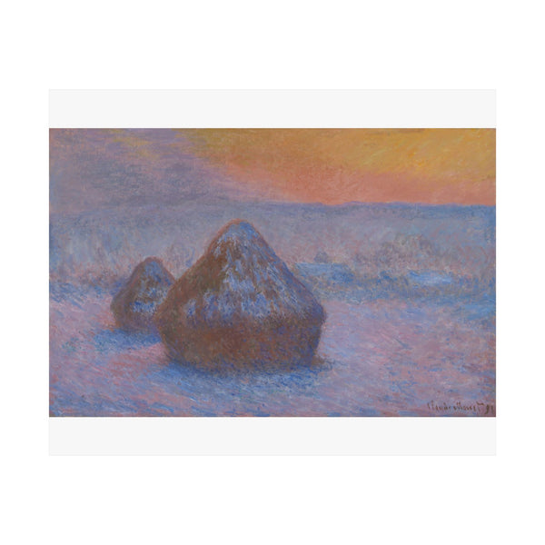 Snow Stacks | Satin Poster