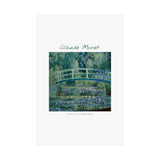 Lilies and Bridge | Titled | Satin Poster