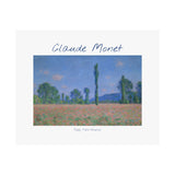 Giverny Poppy | Titled | Satin Poster