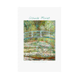 Water Lily Bridge | Titled | Satin Poster