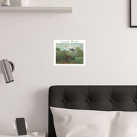Dahlias | Titled | Satin Poster