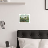 Dahlias | Titled | Satin Poster
